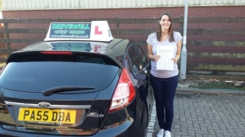 Gemma Hubbard so thrilled to be holding her Pass Certificate after passing her Driving Test today.  Under extreme pressure 7 months pregnant, with a little boy in the bump she can now drive her little girl to school.  Exceptional safe drive despite being nervous with only one driver fault. Congratulations and well done again Salvina 30th October 20...