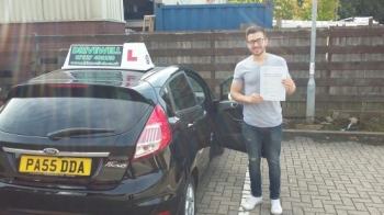 Linekar Barbosa chuffed to be clenching his Pass Certificate after passing his Driving Test first time today.  A safe and confident drive with only 2 driver faults.  Enjoy your driving and keep safe. Congratulations and well done again. Salvina Drivewell Driving Academy 20th September 2017....