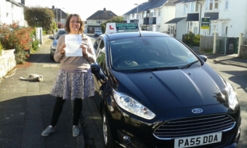 Emma Lewis absolutely thrilled to be holding her Pass Certificate after passing today.  Emma persevered well, took on board Salvina&acute;s advice and conquered those test nerves to produce a drive with few driver faults.  A result from sheer determination and mastering those manoeuvres and independent driving. Well done and congratulations again. ...