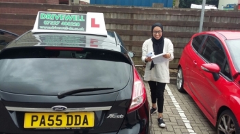Farhana Tarofdear delighted to be holding her Pass Certificate after passing her Driving Test first time today.  A lovely safe drive as a result of all her hard work. Congratulations and well done again.  Enjoy your driving. Salvina Drivewell Driving Academy 27th July 2017...