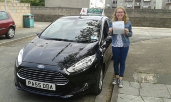Isobele Davies delighted to be holding her Pass Certificate after passing her test today. A super, safe & confident drive with only 2 driver faults.  Isobele worked hard on lessons always doing her best and transferred this to private practice.  Congratulations and well done again. Enjoy driving Peter Sooty will miss you. Salvina 250615....