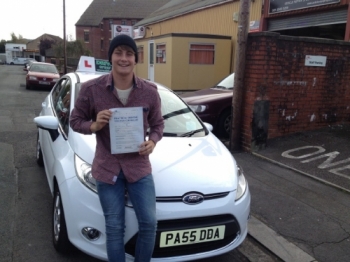 Proudly holding his Pass Certificate OCT 2012...