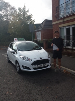 Evan Oliver relieved and delighted holding his Pass Certificate after passing his test first time today.  The examiner complimented Evan on such a safe and confident drive with  only 2 driver faults. A well deserved result for Evan for his positive attitude to learning, practicing with dad, always looking to overcome any challenges to succeed.  Con...